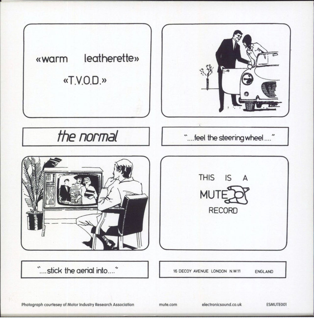 The Normal T.V.O.D. - Clear Vinyl UK 7" vinyl single (7 inch record / 45)