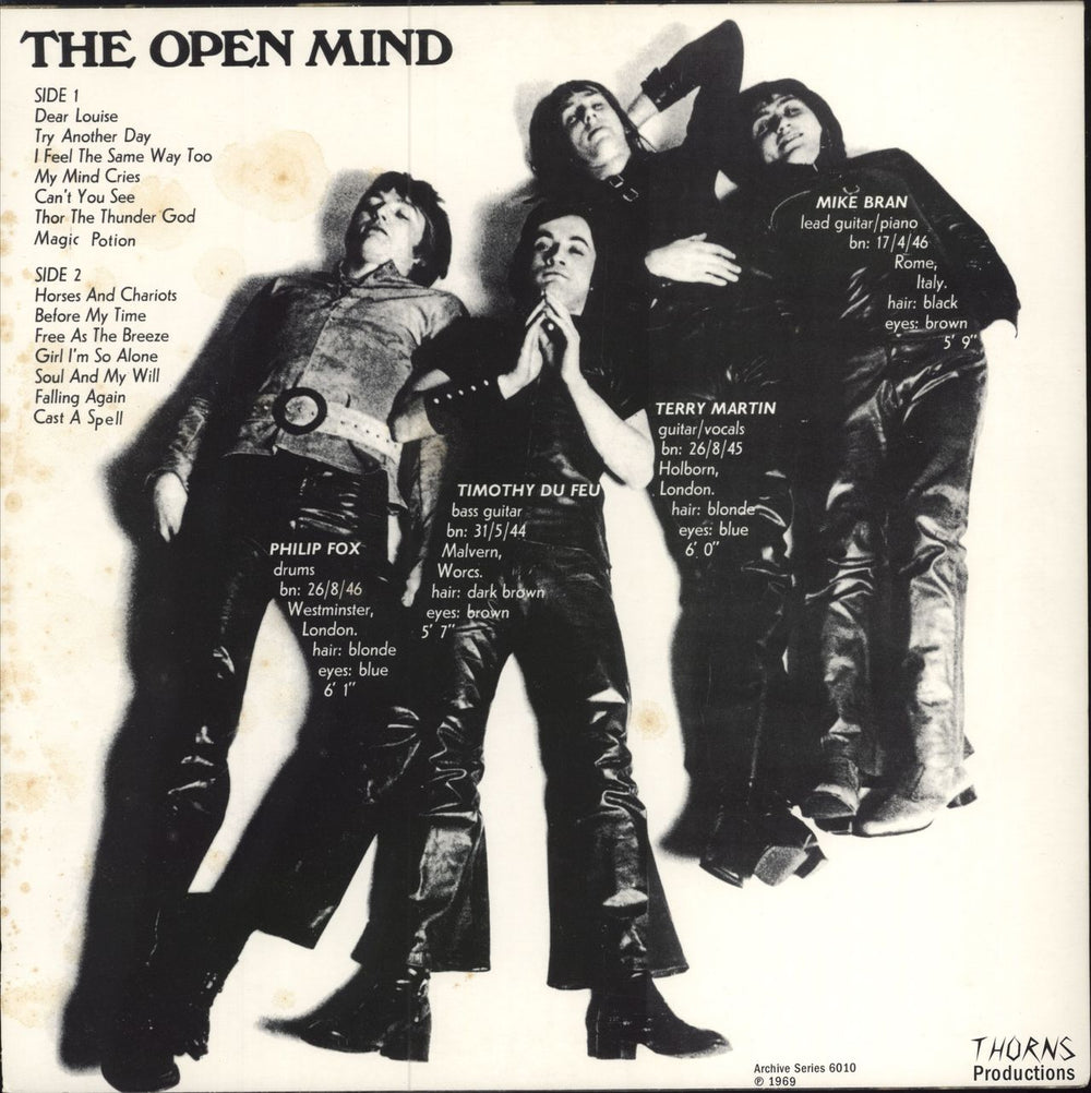 The Open Mind The Open Mind UK vinyl LP album (LP record)