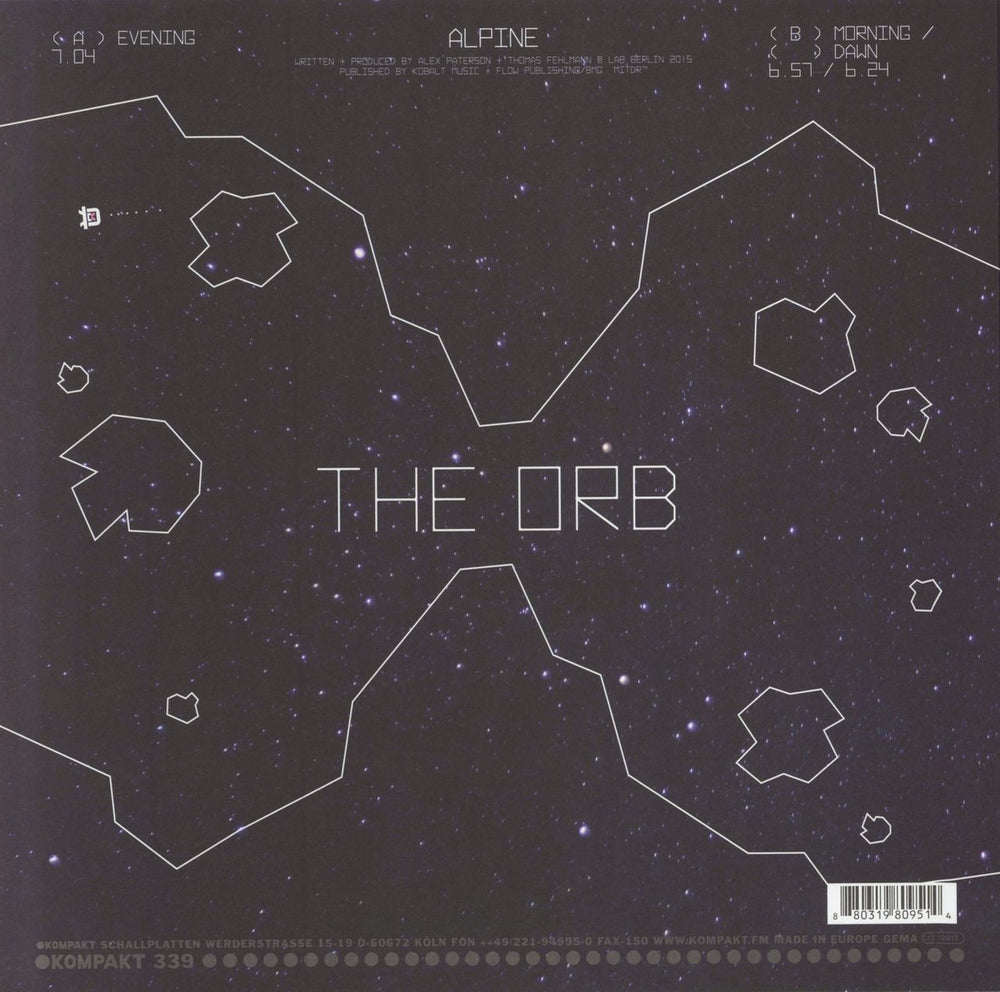 The Orb Alpine German 12" vinyl single (12 inch record / Maxi-single)