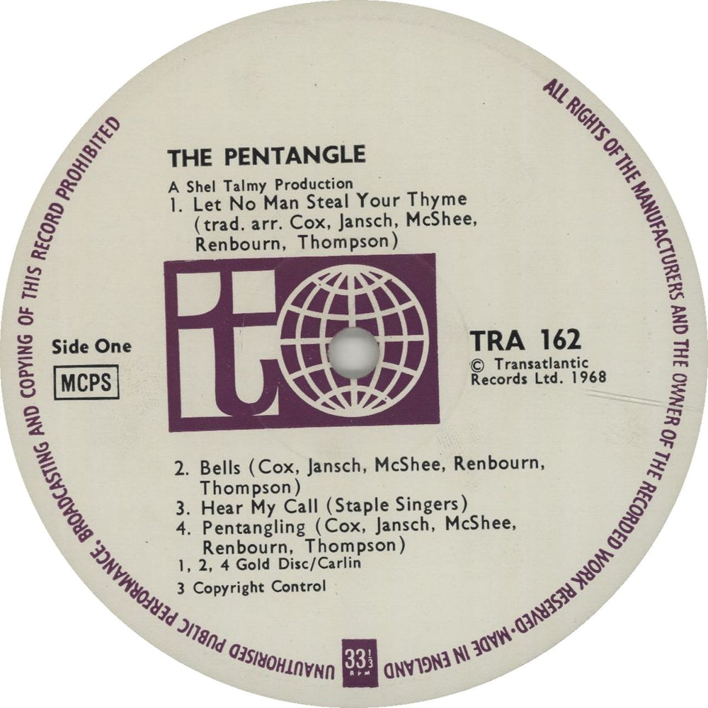 The Pentangle The Pentangle - 1st - EX UK vinyl LP album (LP record) PNTLPTH467616