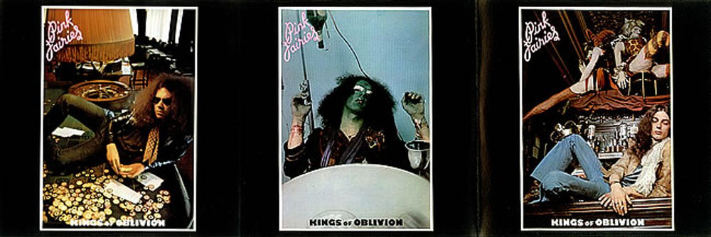 The Pink Fairies Kings Of Oblivion + Poster UK vinyl LP album (LP record) PFALPKI211527