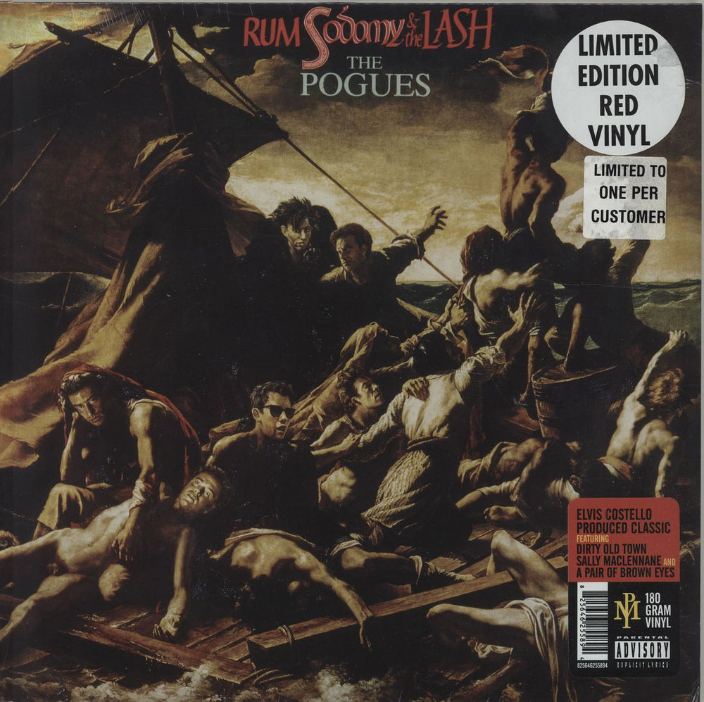 The Pogues Rum Sodomy & The Lash - Red Vinyl - Sealed UK vinyl LP album (LP record) 825646255894