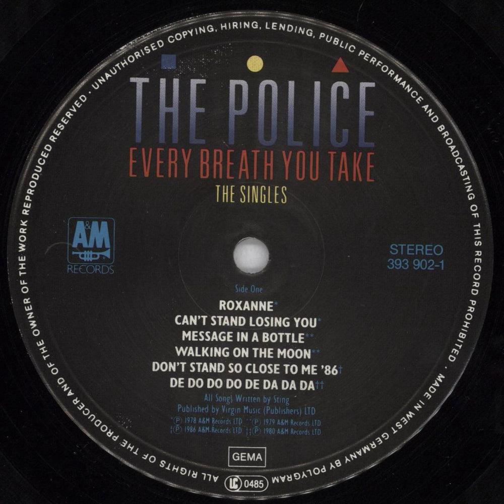 The Police Every Breath You Take - The Singles - EX German vinyl LP album (LP record) POLLPEV822774