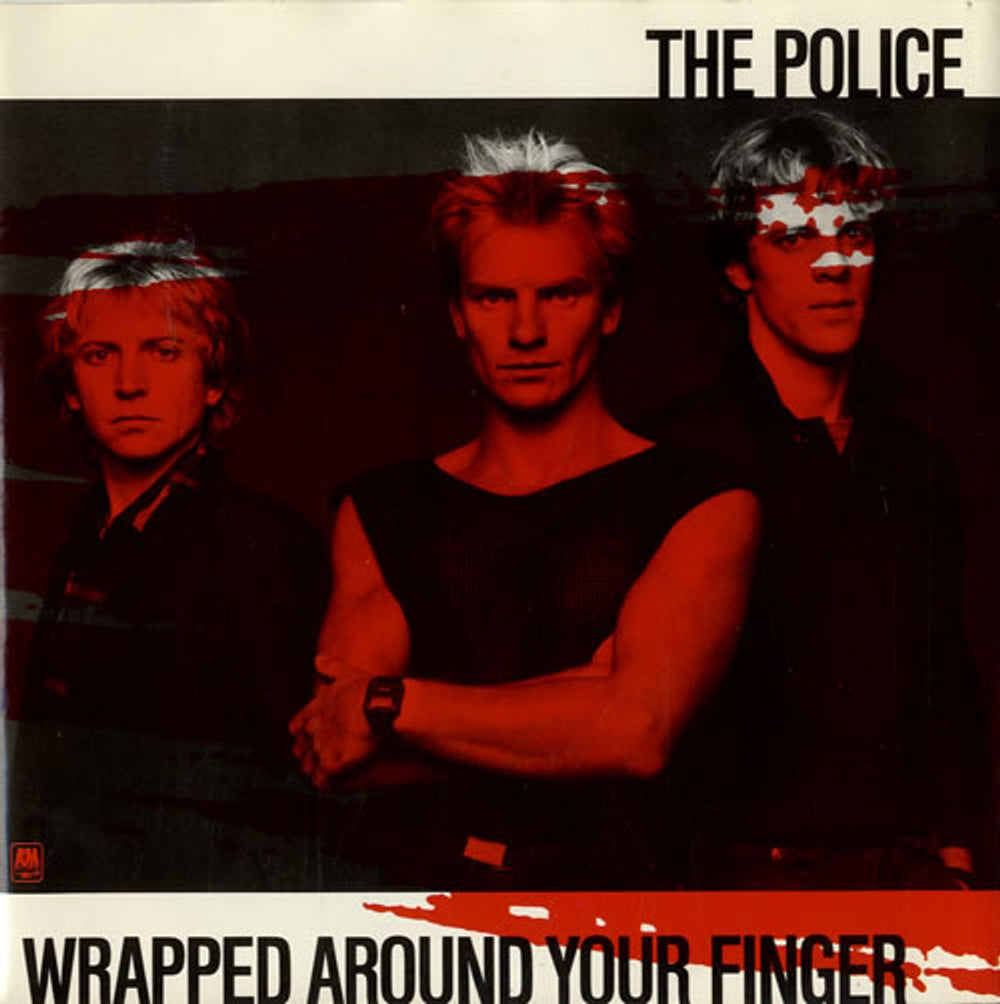 The Police Wrapped Around Your Finger - Red Sleeve UK 7" vinyl single (7 inch record / 45) AM127