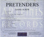 The Pretenders Loose Screw US Promo CD album (CDLP) ARTCD-175