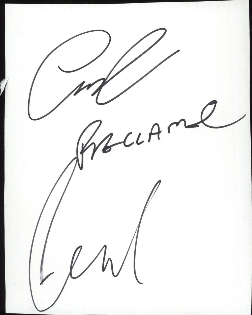 The Proclaimers Autographs UK memorabilia AUTOGRAPHS