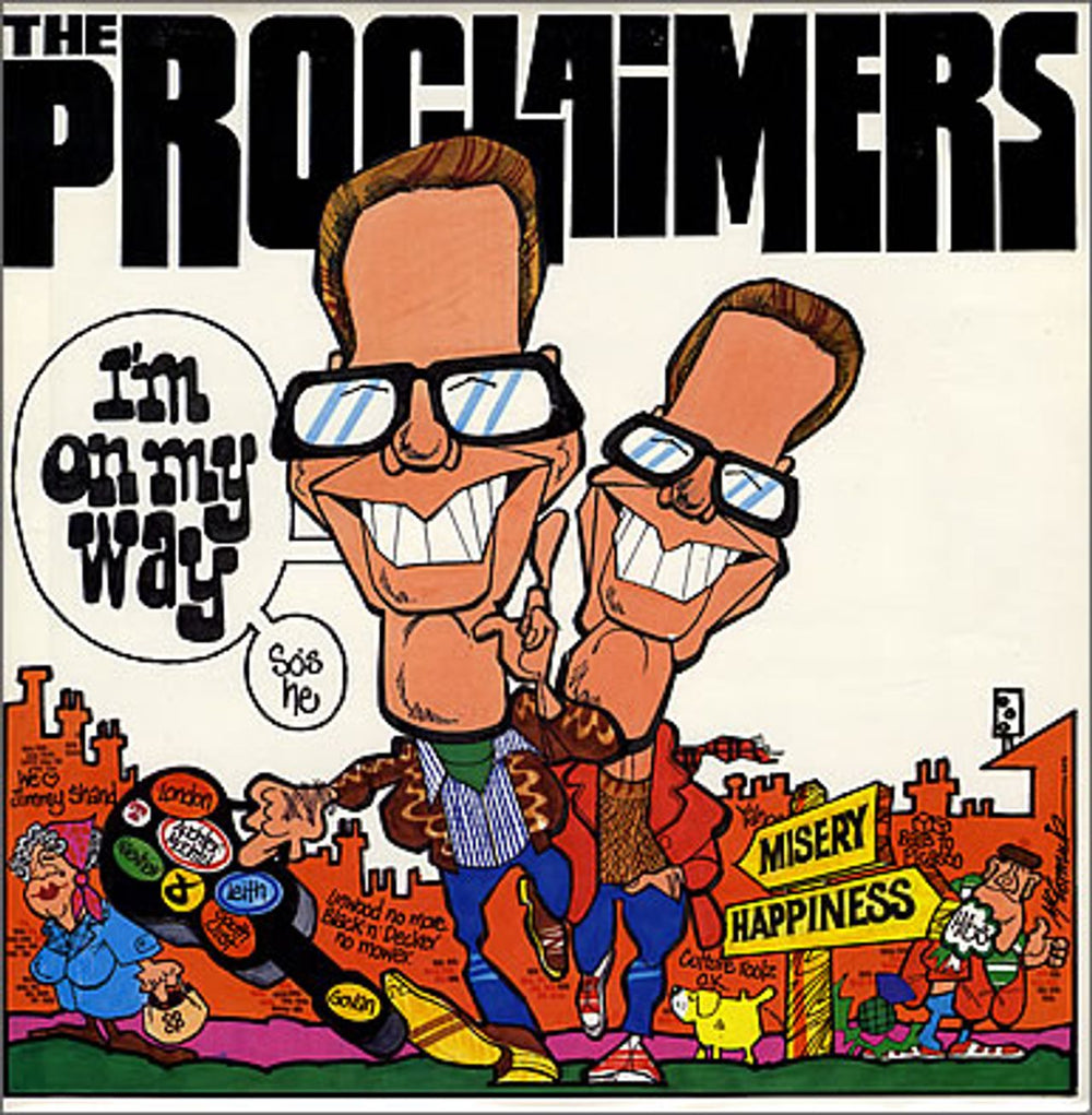 The Proclaimers I'm On My Way UK 12" vinyl single (12 inch record / Maxi-single) CLAIMX4