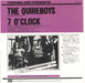 The Quireboys 7 O'Clock Japanese 7" vinyl single (7 inch record / 45) PRP-1444