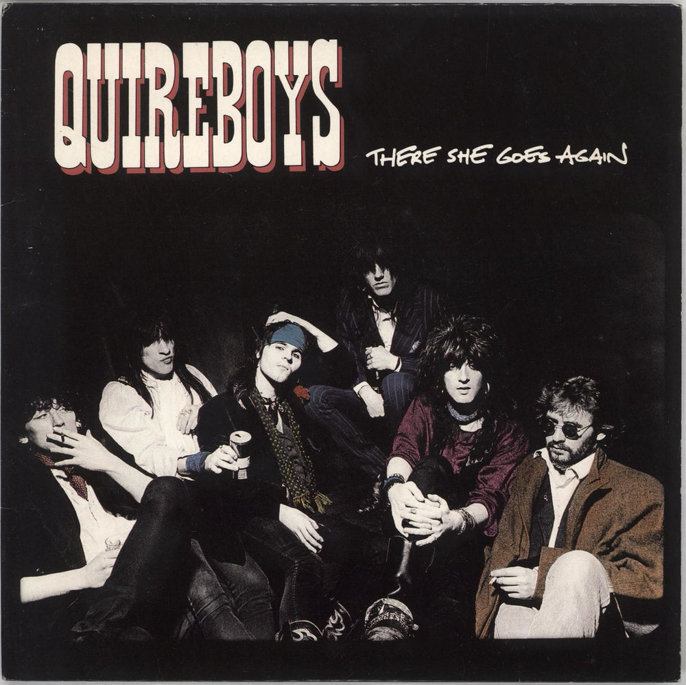 The Quireboys There She Goes Again UK 7" vinyl single (7 inch record / 45) SUR46