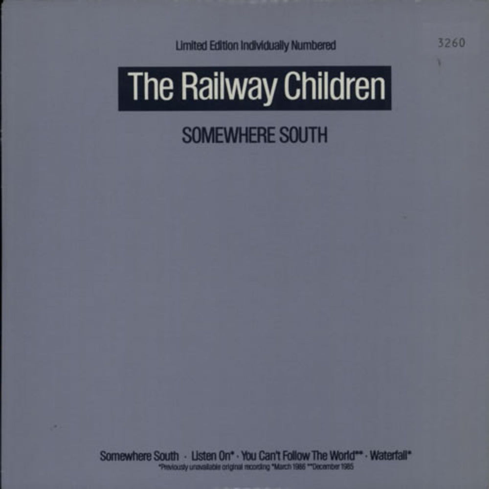 The Railway Children Somewhere South UK 10" vinyl single (10 inch record) VSA1084