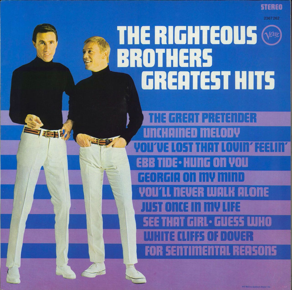 The Righteous Brothers Greatest Hits German vinyl LP album (LP record) 2367262