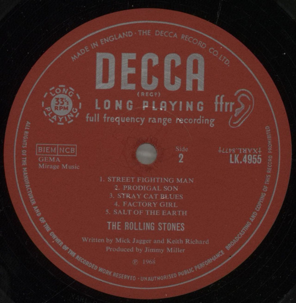 The Rolling Stones Beggars Banquet - 2nd [b] - EX UK vinyl LP album (LP record)