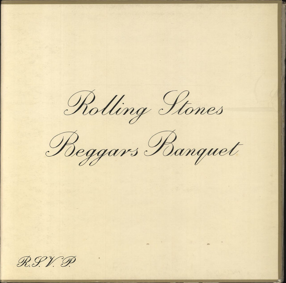 The Rolling Stones Beggars Banquet - 3rd - Speed/Biem - Round Brackets UK vinyl LP album (LP record) SKL4955