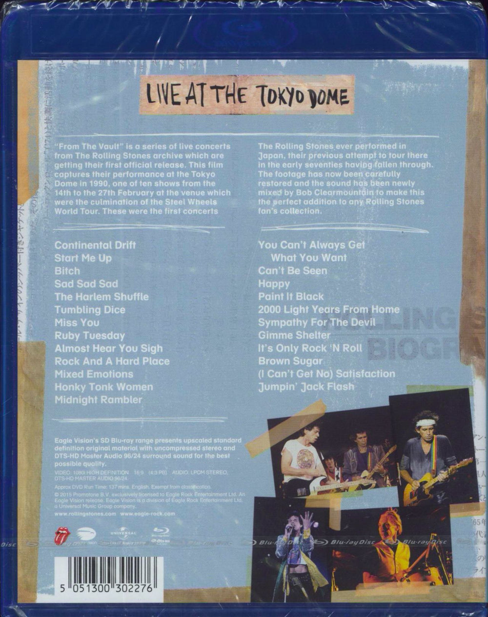 The Rolling Stones From The Vault Live At The Tokyo Dome - Sealed UK Blu Ray DVD