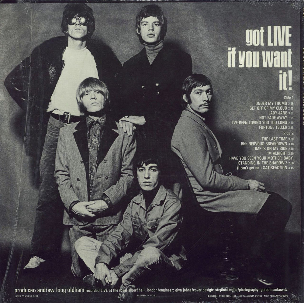 The Rolling Stones Got Live If You Want It! - Bestway Press US vinyl LP album (LP record)