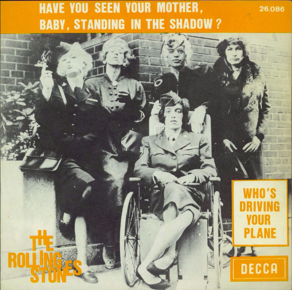 The Rolling Stones Have You Seen Your Mother - P/S Belgian 7" vinyl single (7 inch record / 45) 26.086