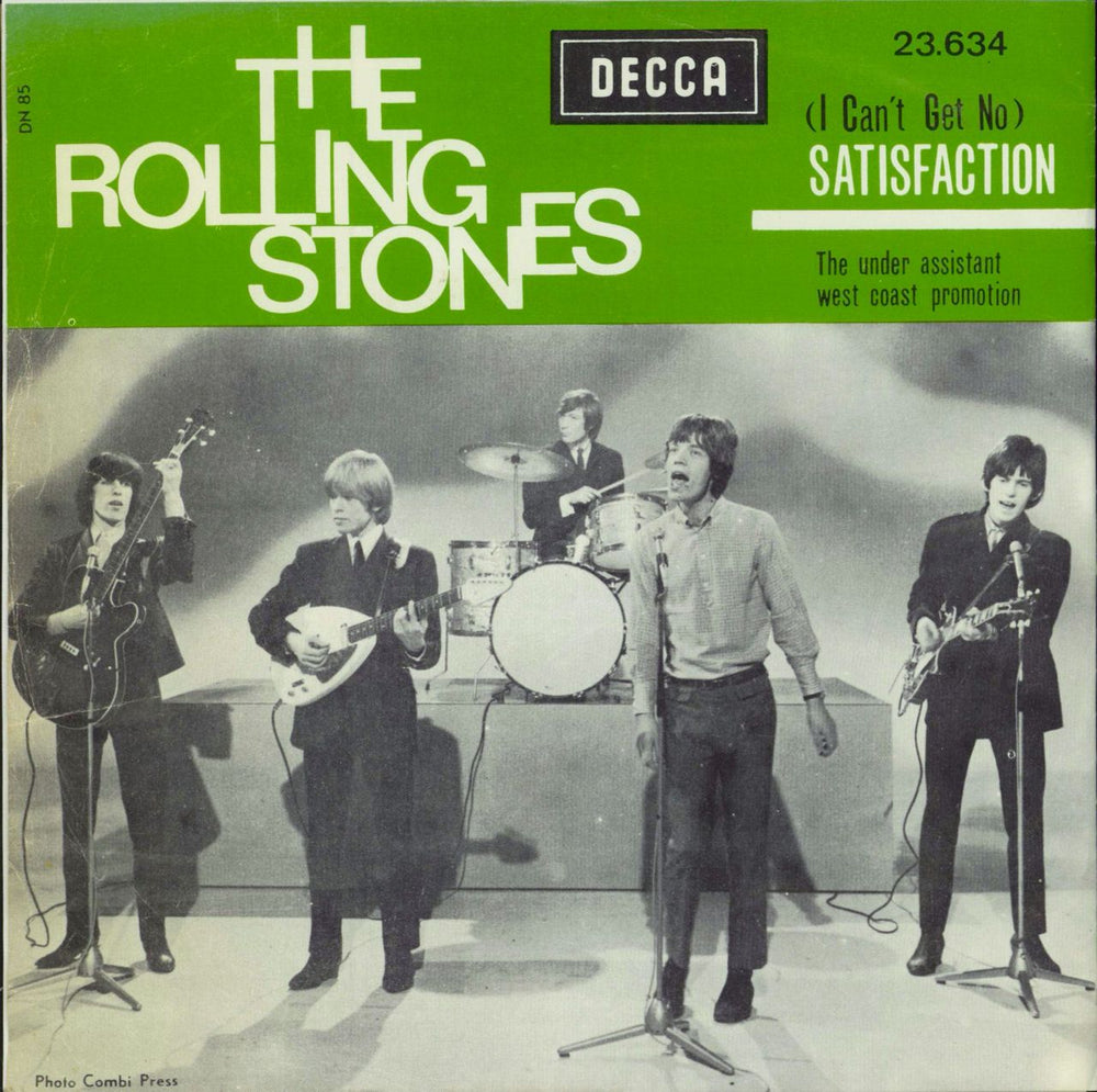 The Rolling Stones (I Can't Get No) Satisfaction Belgian 7" vinyl single (7 inch record / 45)