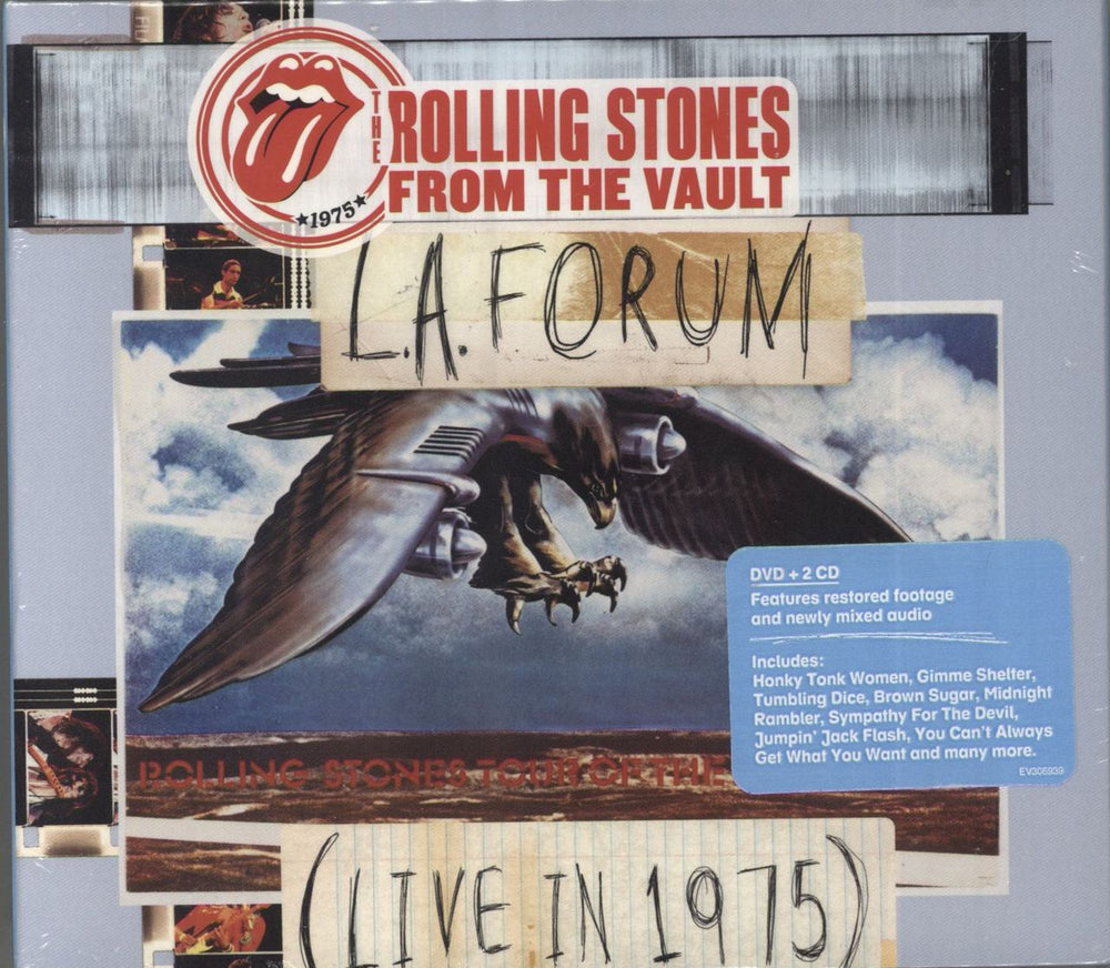 The Rolling Stones L.A. Forum (Live In 1975) - Sealed US 2-disc CD/DVD set EV306939