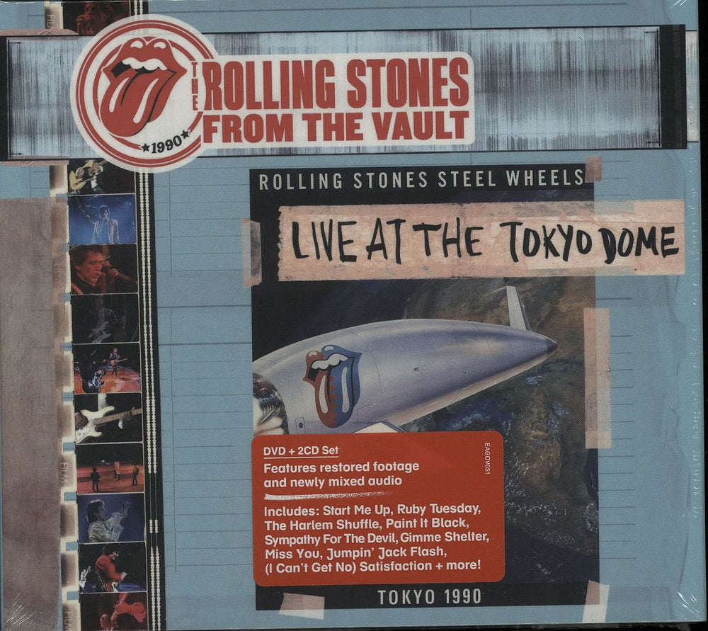 The Rolling Stones Live At The Tokyo Dome 1990 UK 3-disc CD/DVD Set EAGDV051