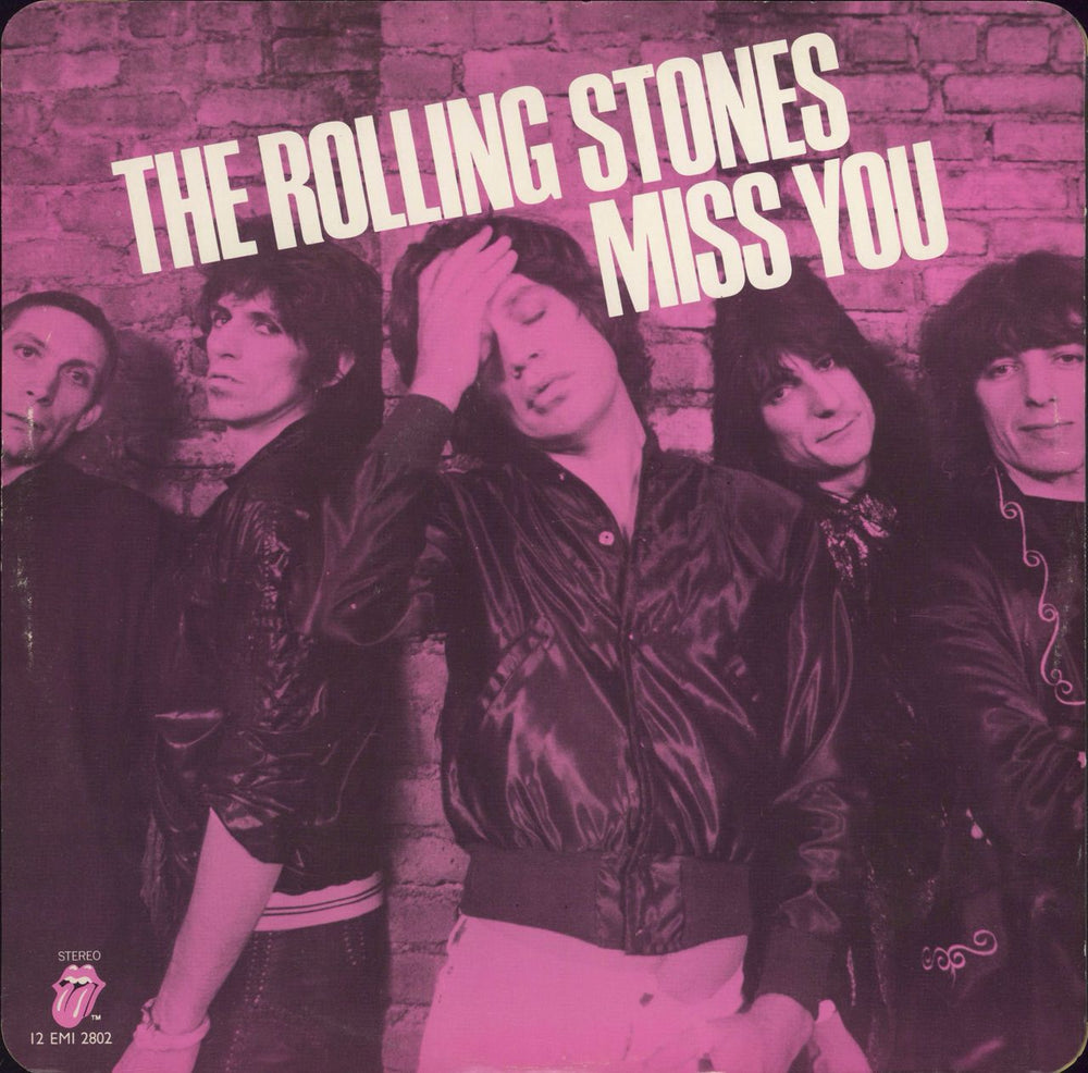 The Rolling Stones Miss You - 1st - Pink Vinyl - EX UK 12" vinyl single (12 inch record / Maxi-single) 12EMI2802