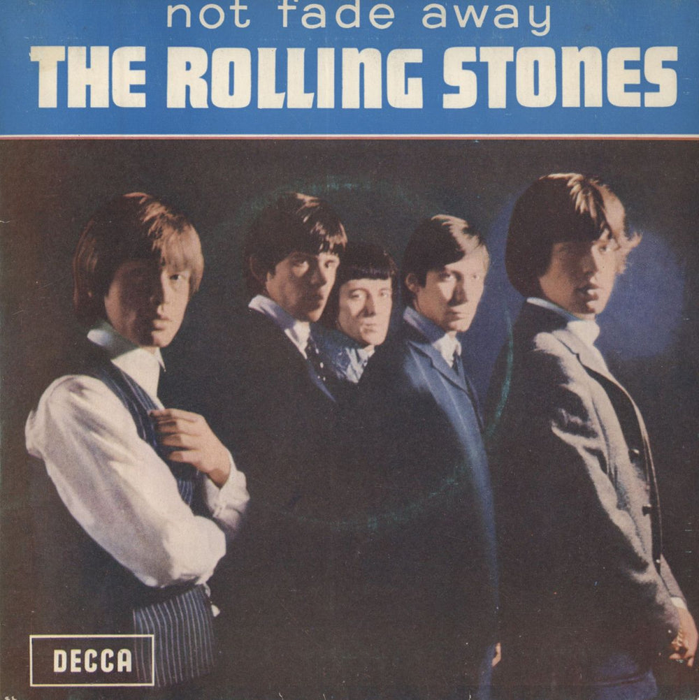 The Rolling Stones Not Fade Away - 2nd Australian 7" vinyl single (7 inch record / 45) DFEA7519