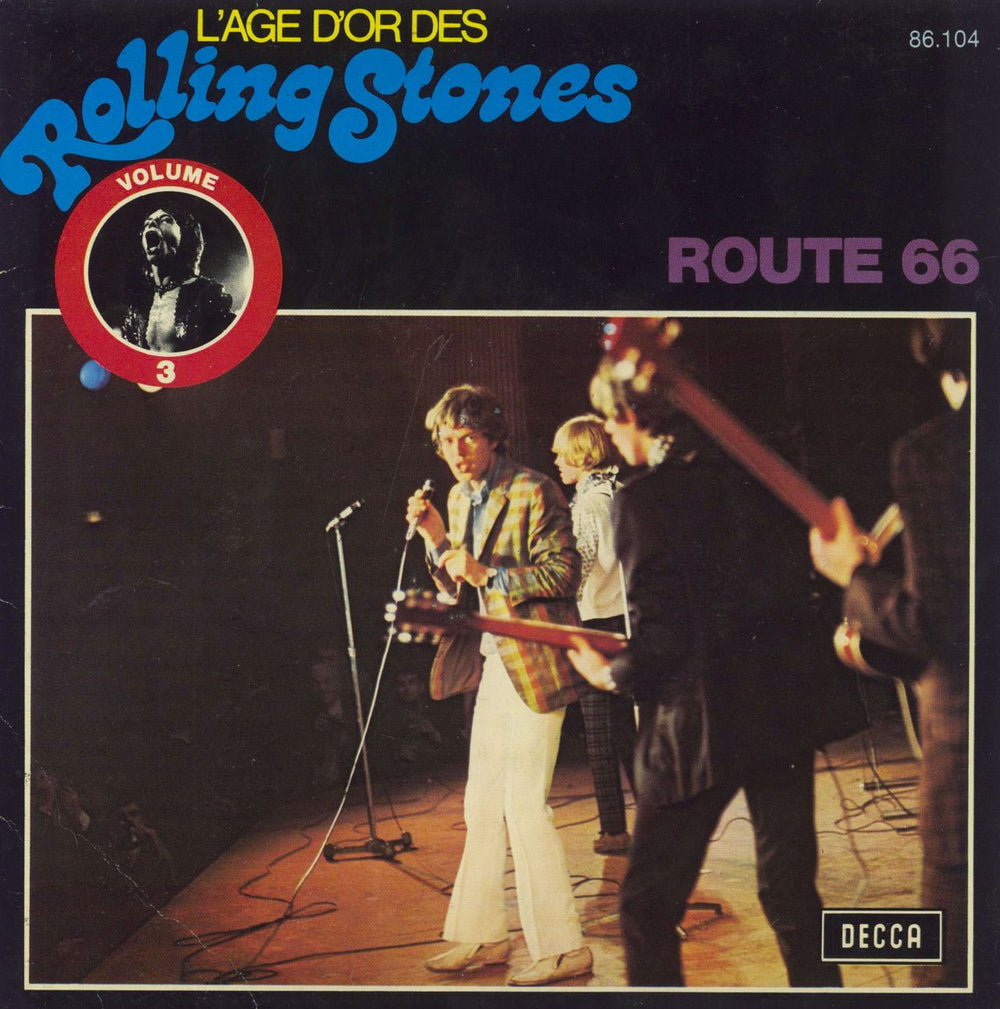 The Rolling Stones Route 66 French 7" vinyl single (7 inch record / 45) 86.104