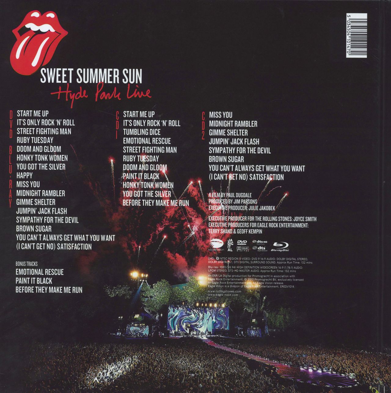 The Rolling Stones Sweet Summer Sun - Hyde Park Live UK Box set