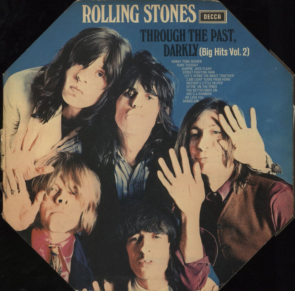 The Rolling Stones Through The Past Darkly - 1st (b) - Oct - VG UK vinyl LP album (LP record) SKL5019