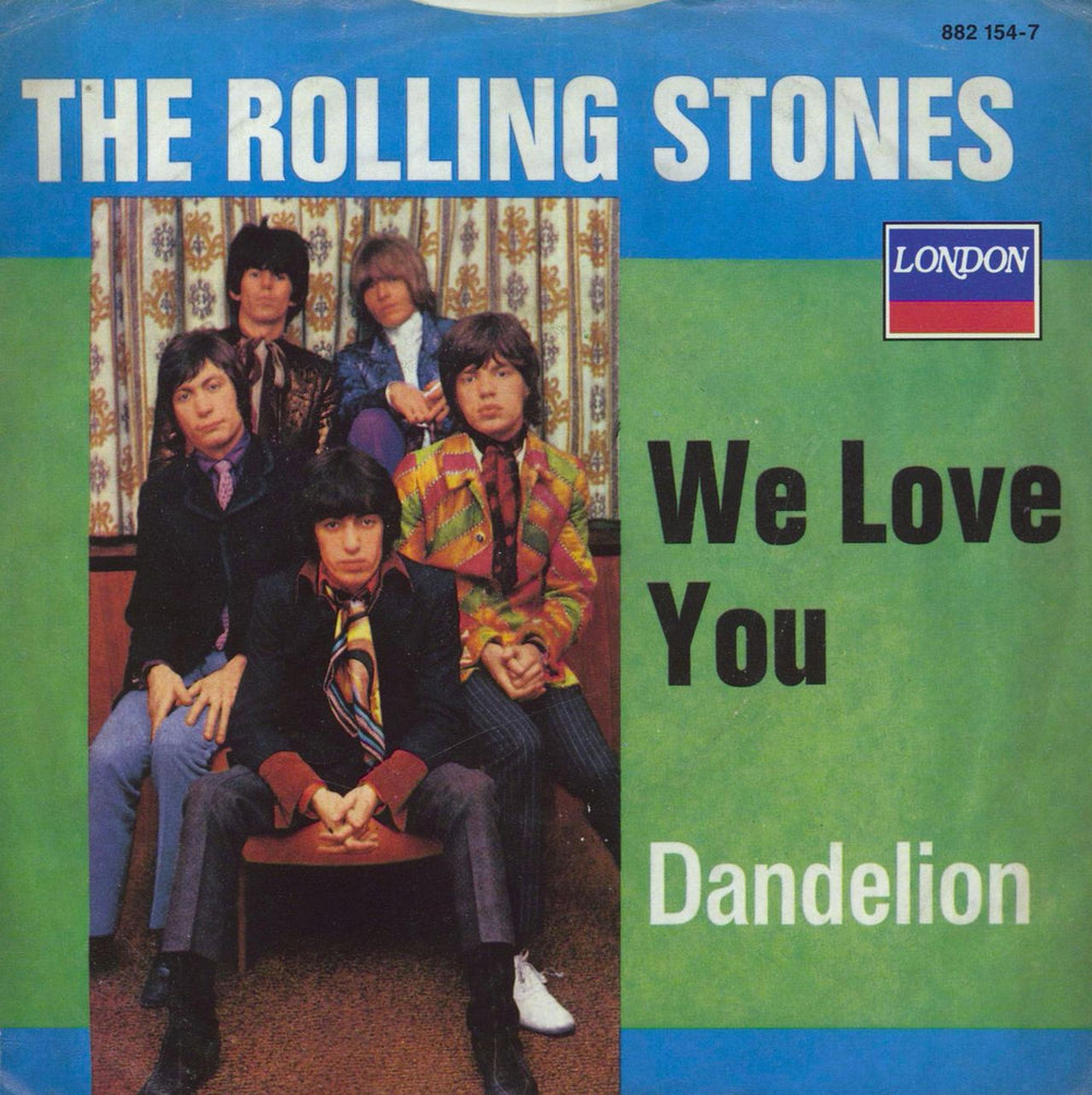 The Rolling Stones We Love You German 7" vinyl single (7 inch record / 45)