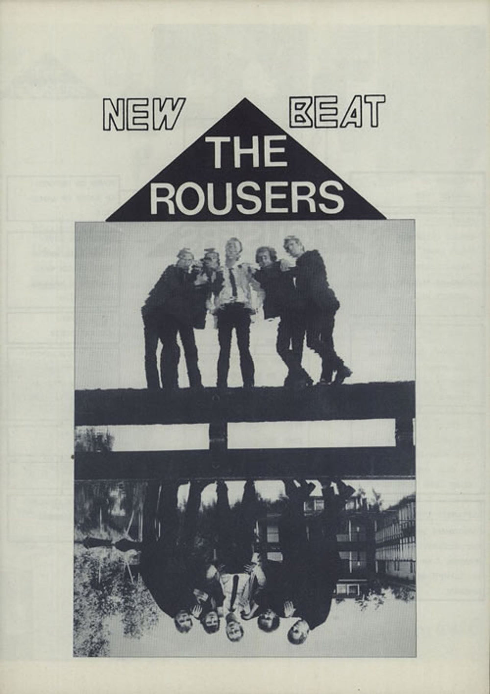 The Rousers New Beat Dutch Promo press book PROMO FLYER