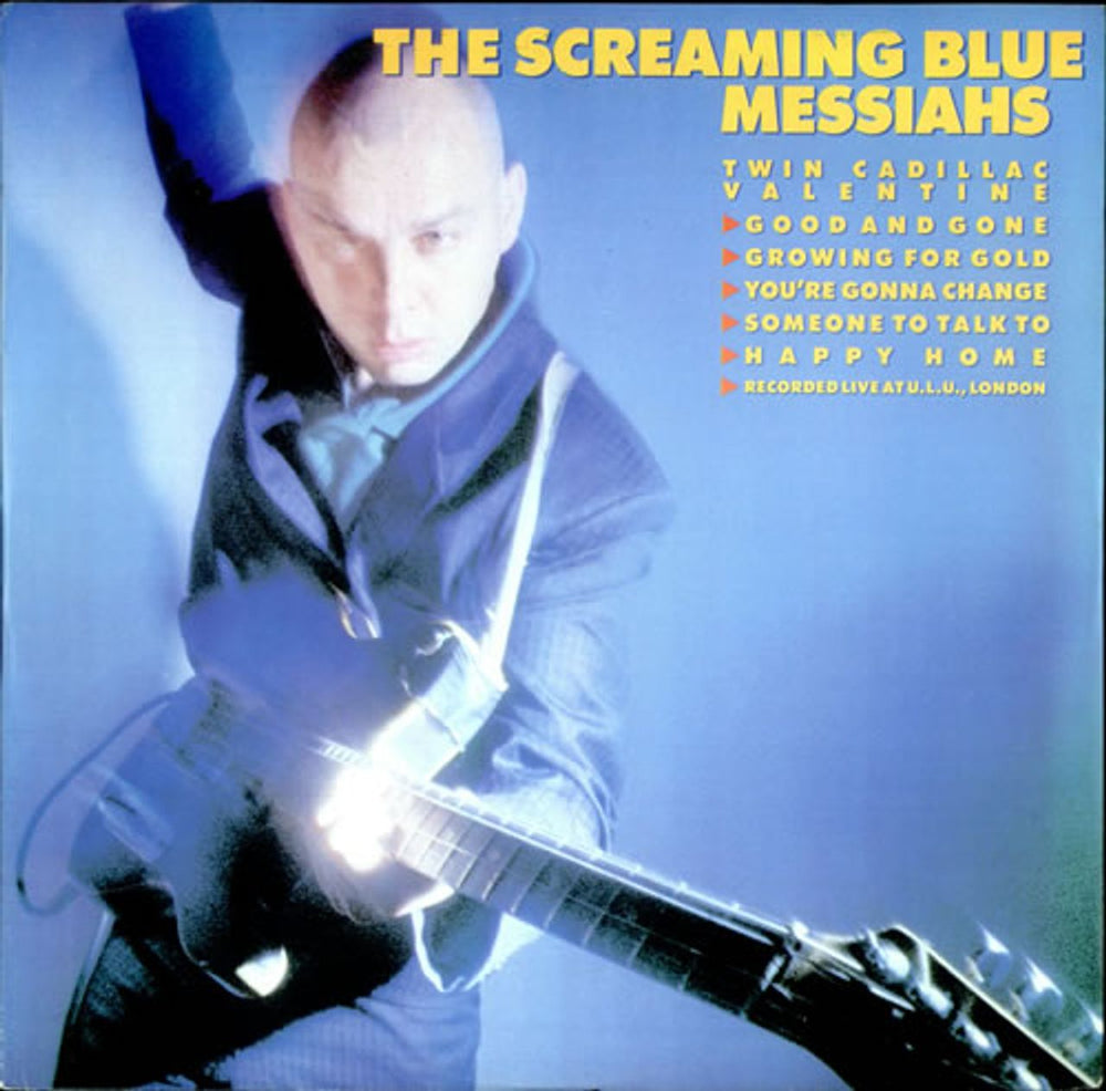 The Screaming Blue Messiahs Twin Cadillac Valentine EP UK 12" vinyl single (12 inch record / Maxi-single) YZ50T