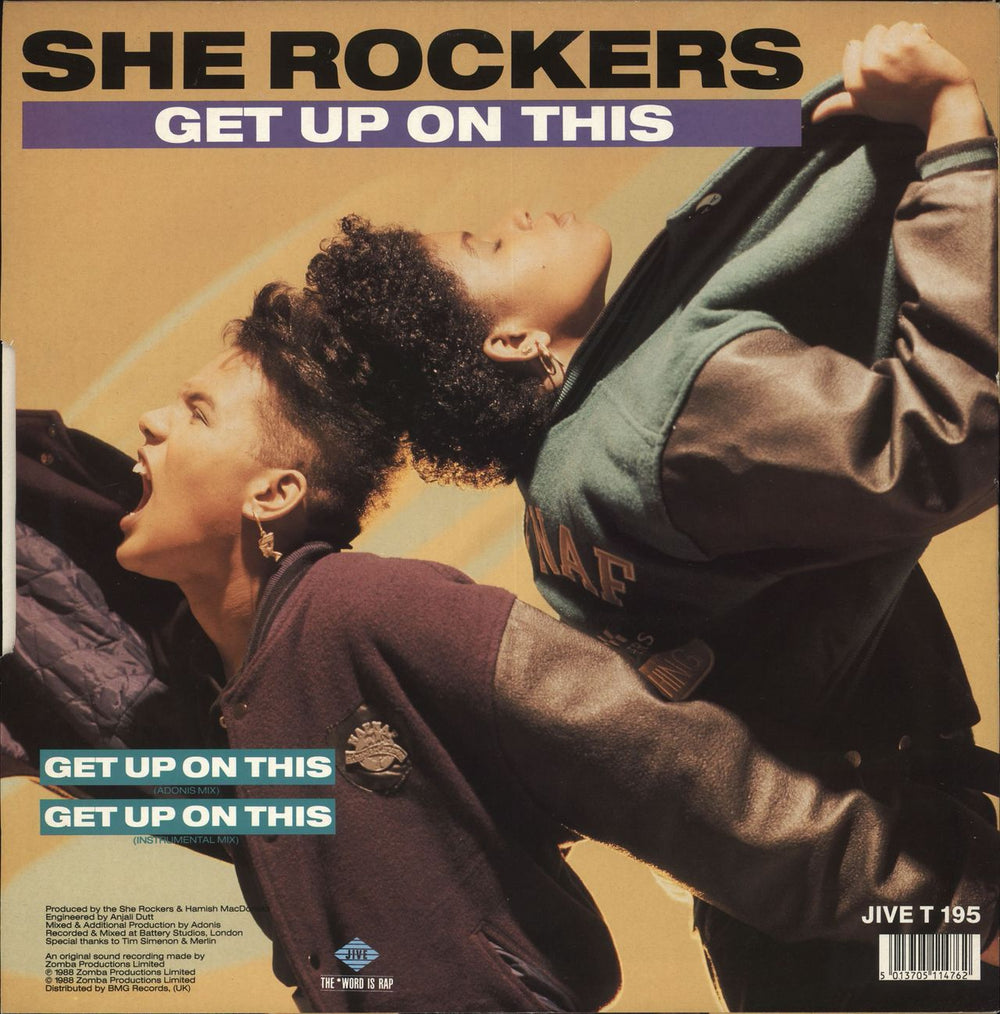 The She Rockers On Stage / Get Up On This UK 12" vinyl single (12 inch record / Maxi-single) 5013705114762
