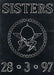 The Sisters Of Mercy Flyer For Cancelled 1997 Concert UK Promo handbill PROMO FLYER