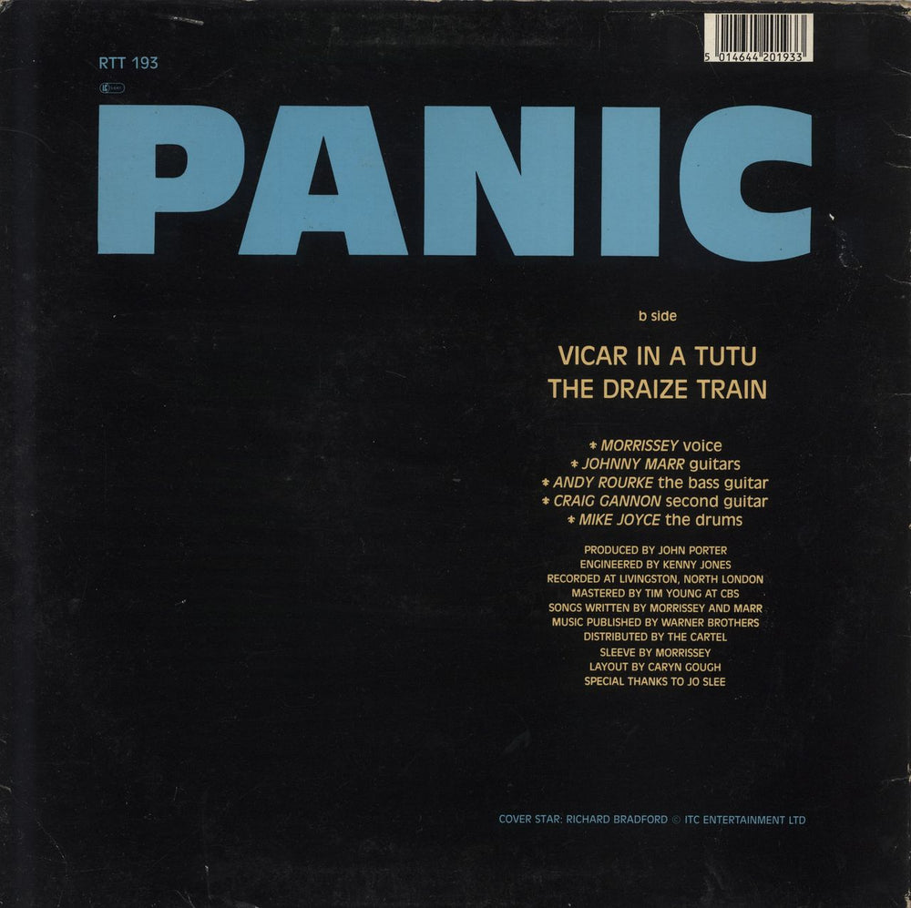 The Smiths Panic + Inner - Hype Stickered - VG UK 12" vinyl single (12 inch record / Maxi-single) 5014644201933