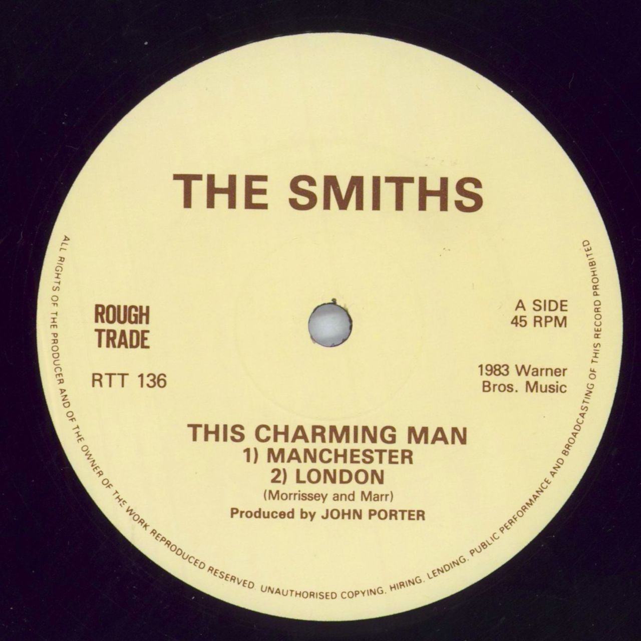 The Smiths This Charming Man - Version 3 - With No Logo UK 12