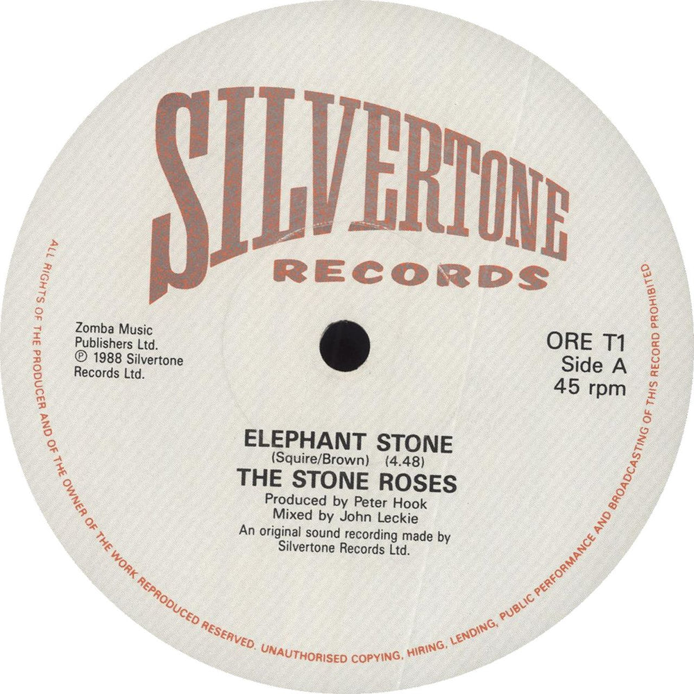 The Stone Roses Elephant Stone - 1st UK 12" vinyl single (12 inch record / Maxi-single) STO12EL40753