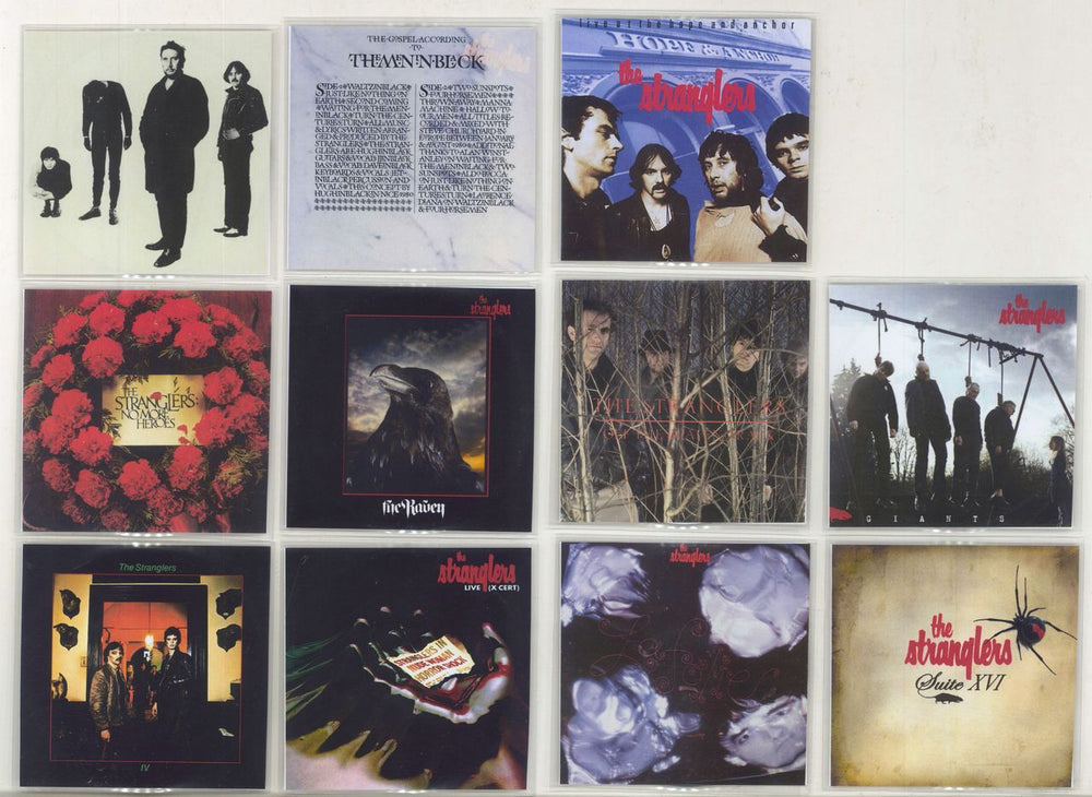 The Stranglers Giants And Gems: An Album Collection - Complete Set of 11 CD-Rs UK Promo CD-R acetate 825646336777