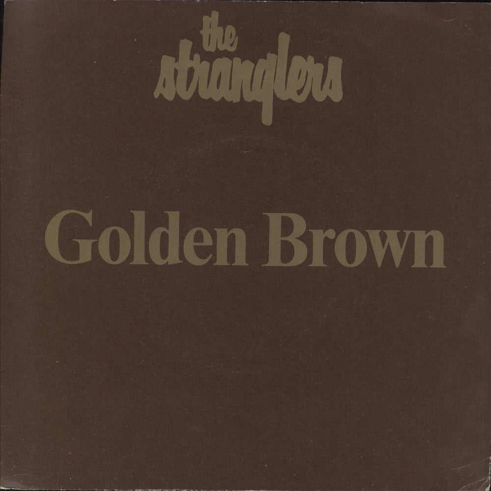 The Stranglers Golden Brown - Gold Titles UK 7" vinyl single (7 inch record / 45) BP407