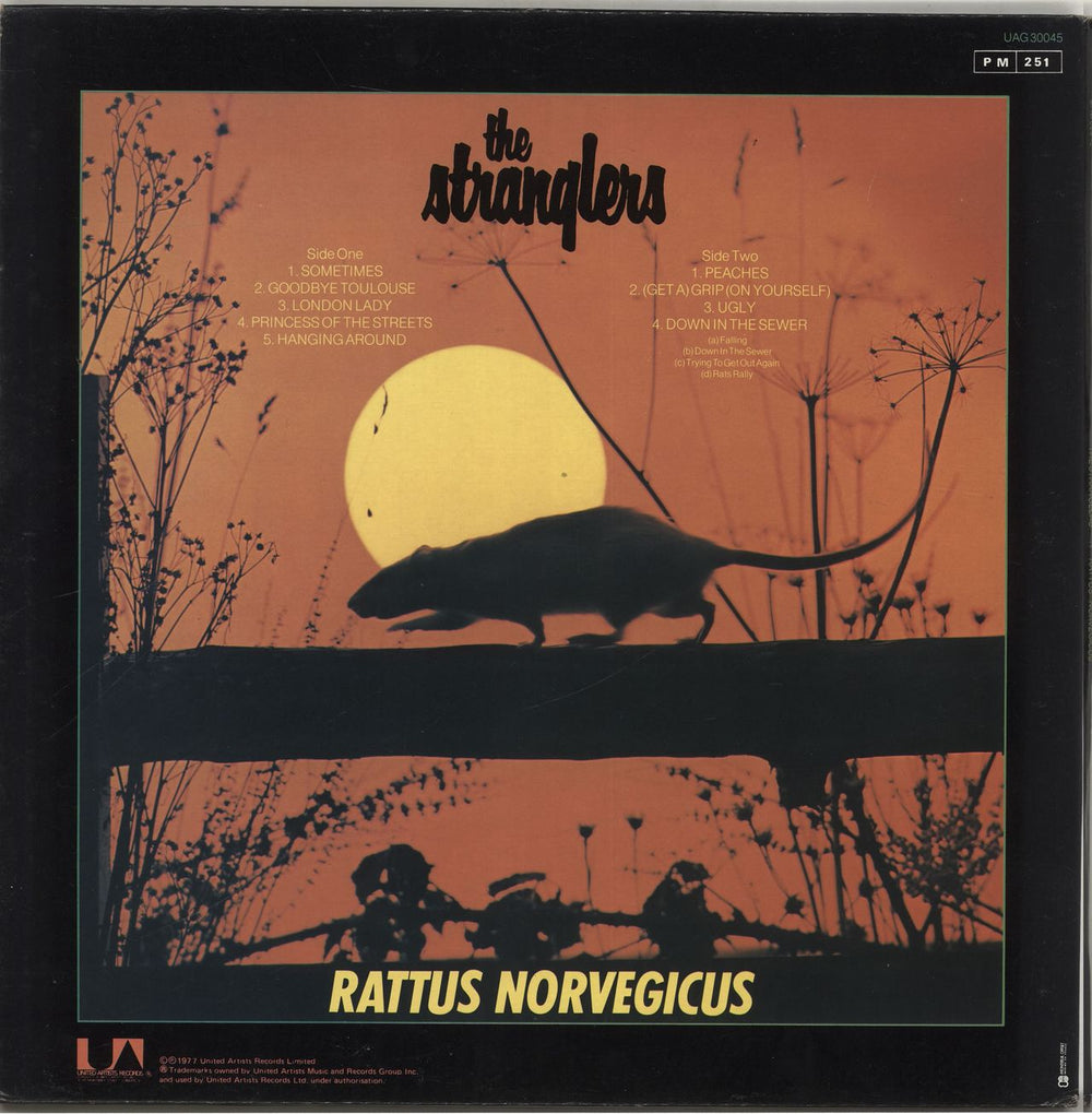 The Stranglers Rattus Norvegicus - Liberty labels French vinyl LP album (LP record)