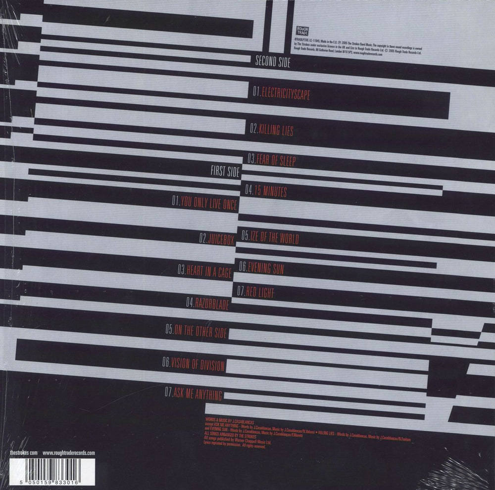 The Strokes First Impressions Of Earth UK vinyl LP album (LP record) 5050159833016