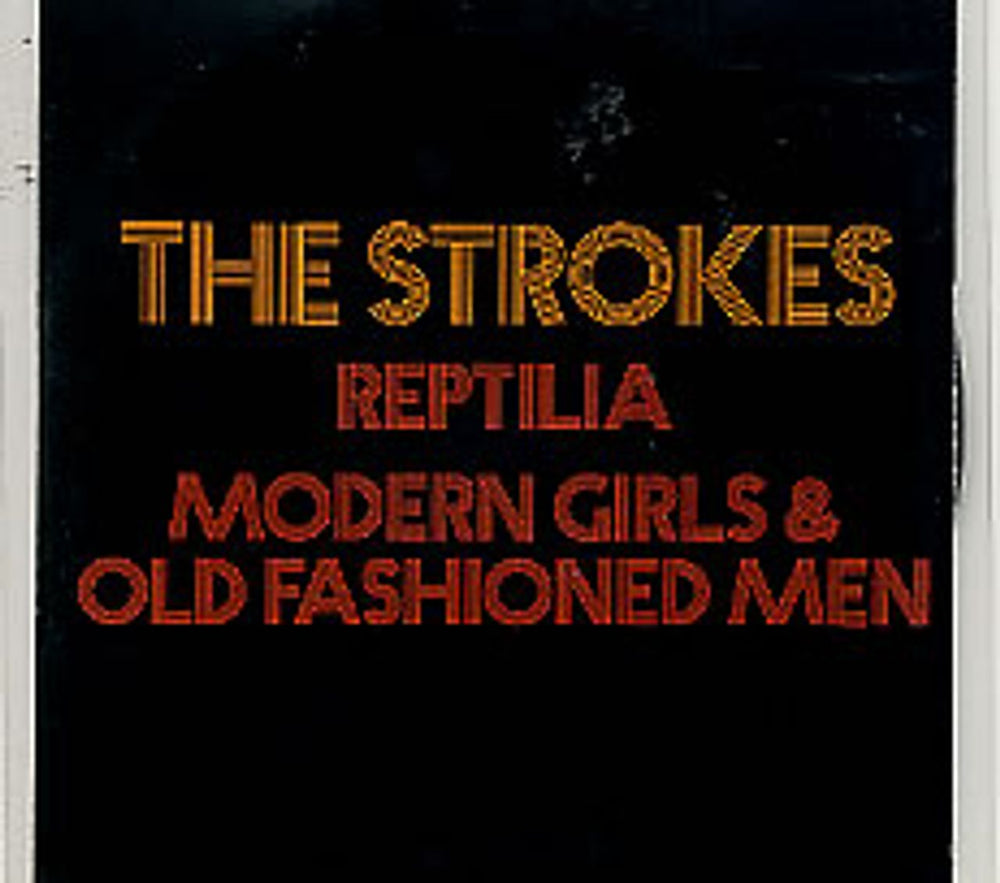 The Strokes Reptilia UK Promo CD-R acetate CD-R ACETATE