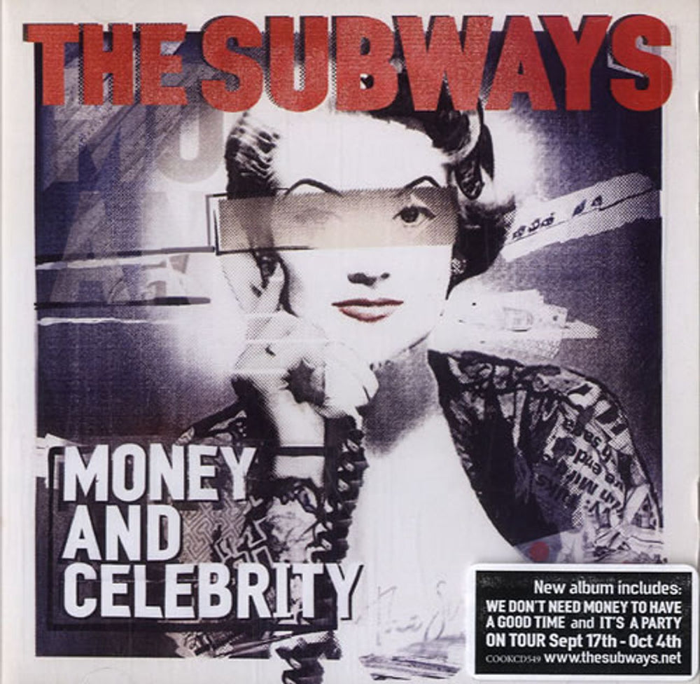 The Subways Money And Celebrity UK Promo CD album (CDLP) COOKCD549P