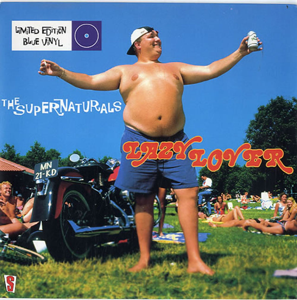 The Supernaturals Lazy Lover - Blue Vinyl UK 7" vinyl single (7 inch record / 45) FOOD85