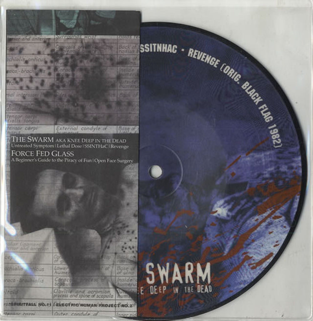 The Swarm Split US 7" vinyl picture disc (7 inch picture disc single) SFR11