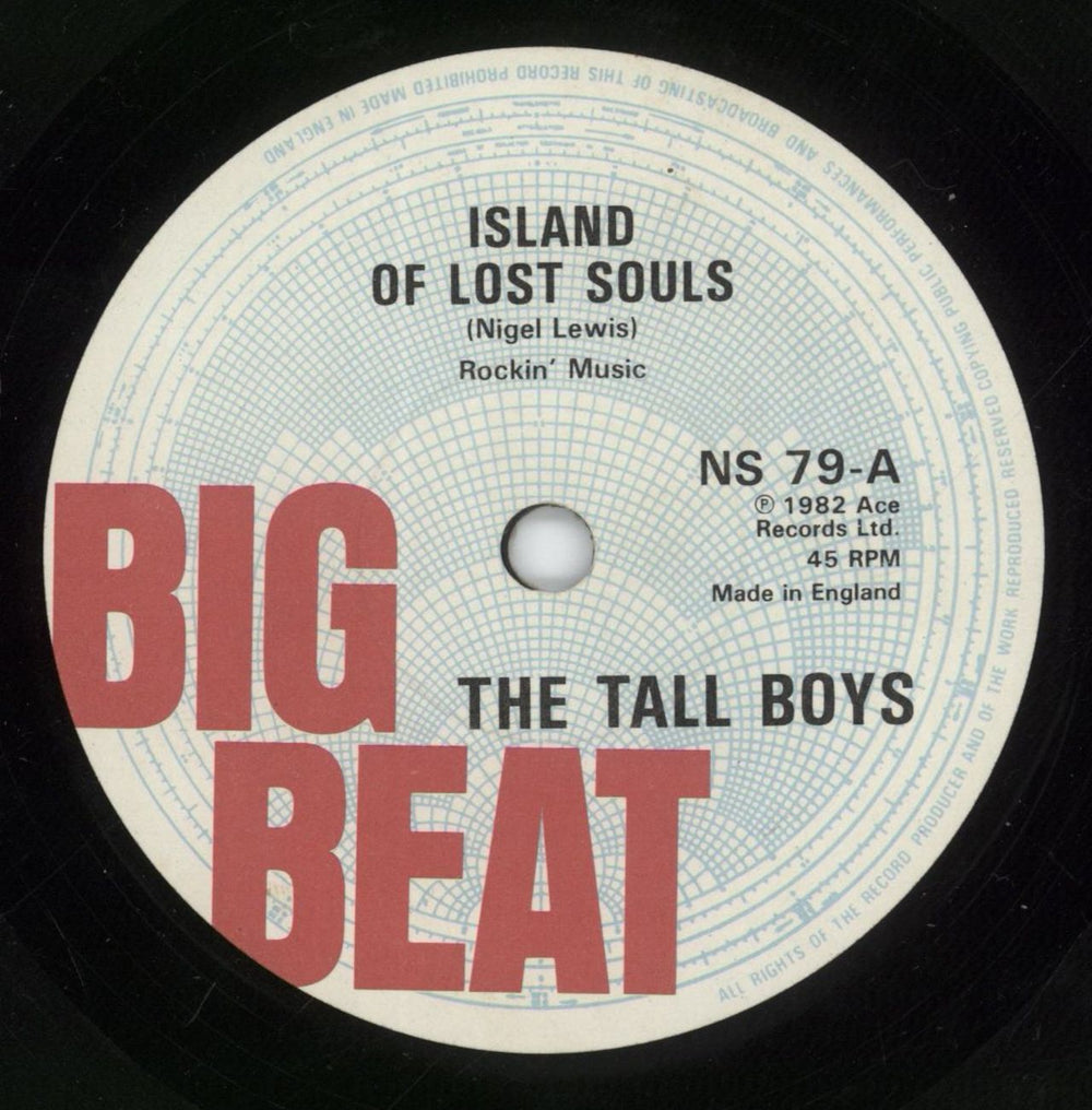 The Tall Boys Island Of Lost Souls UK 7" vinyl single (7 inch record / 45) W9V07IS627053