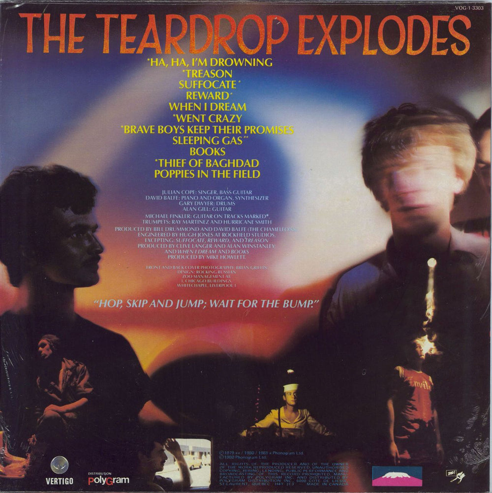 The Teardrop Explodes Kilimanjaro Canadian vinyl LP album (LP record)