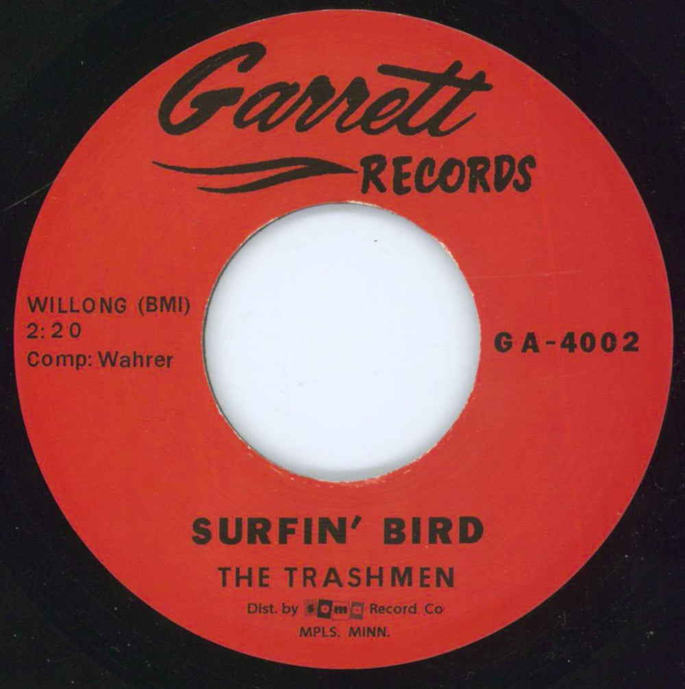 The Trashmen Surfin' Bird US 7" vinyl single (7 inch record / 45) GA-4002