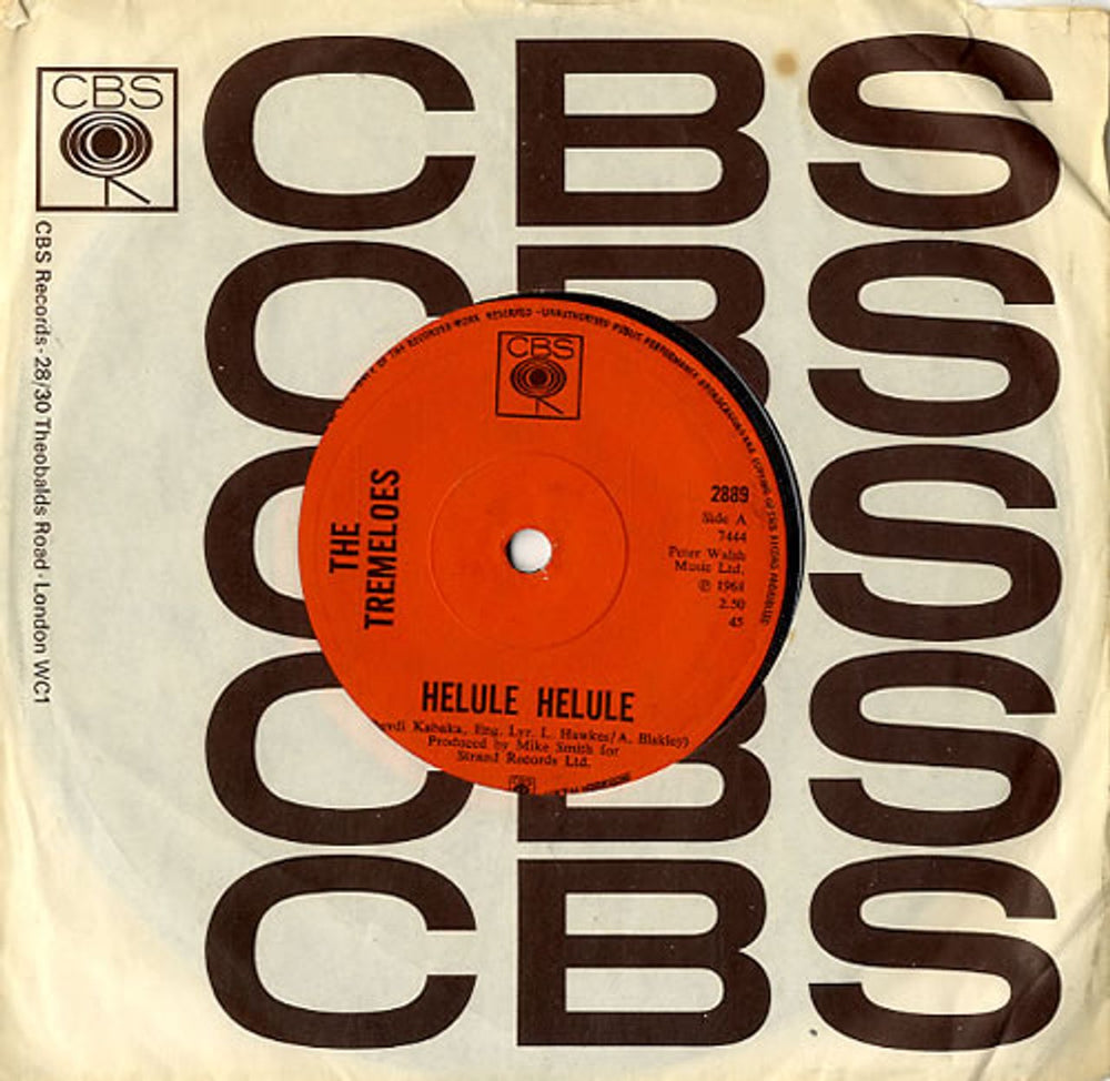 The Tremeloes Helule Helule UK 7" vinyl single (7 inch record / 45) 2889