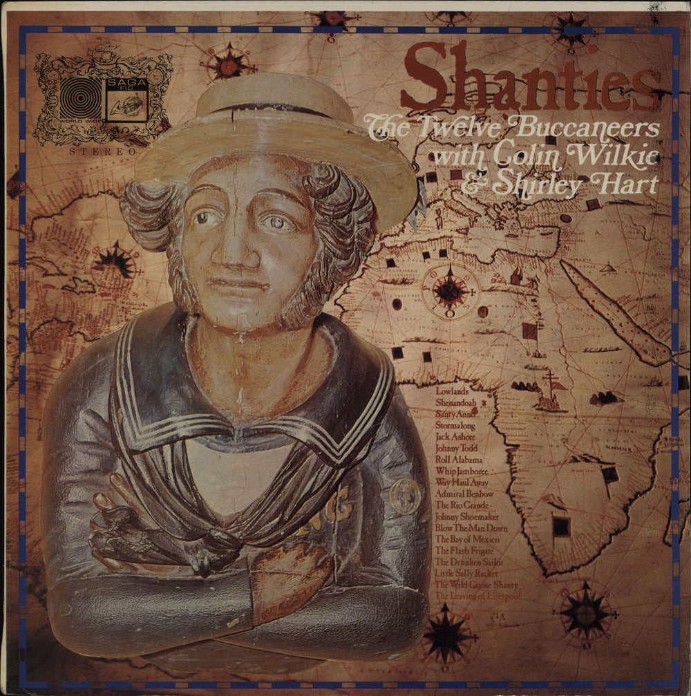 The Twelve Buccaneers Shanties UK vinyl LP album (LP record) FID2090