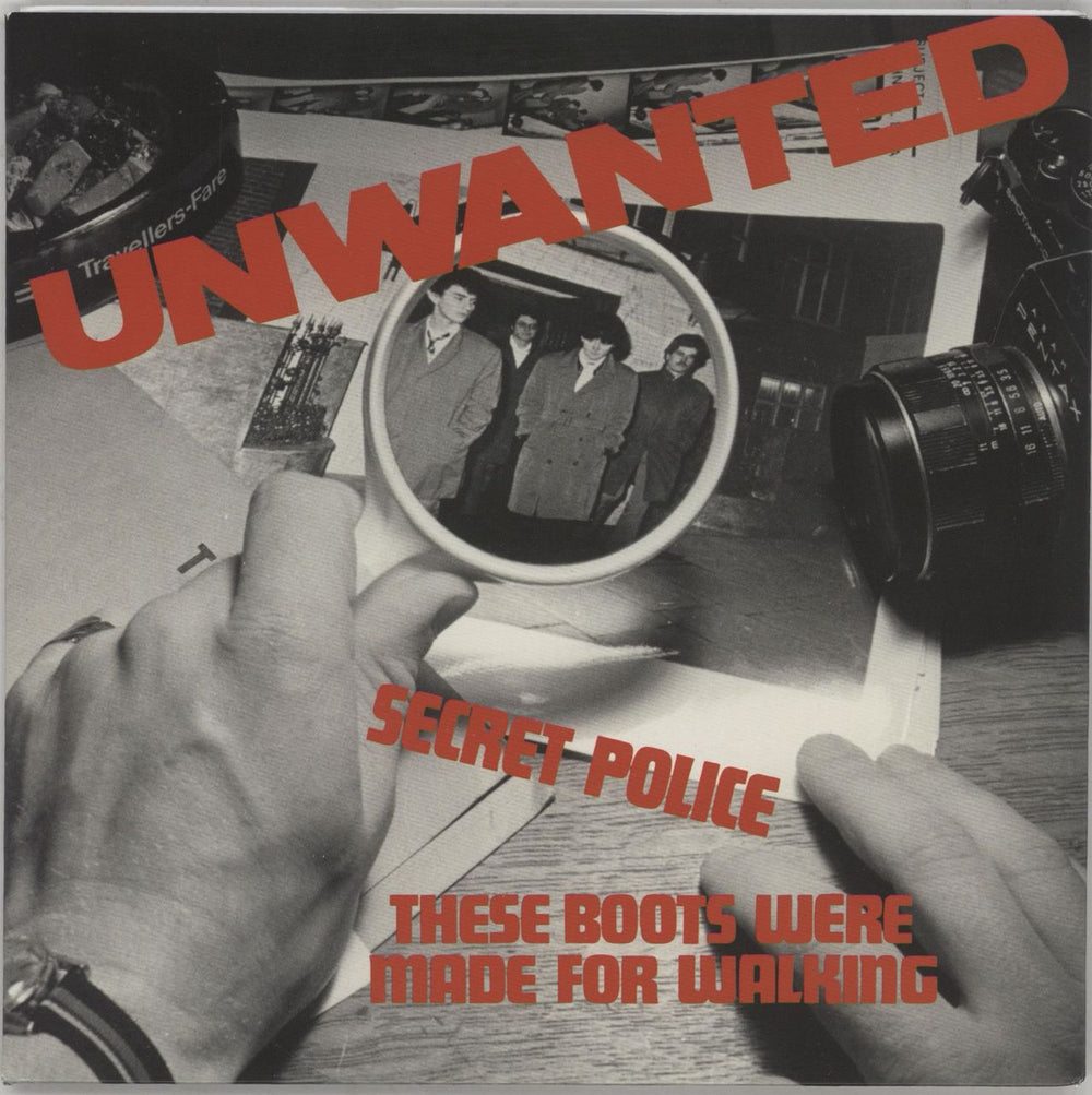 The Unwanted Secret Police - Light Blue Vinyl UK 7" vinyl single (7 inch record / 45) DAMGOOD462